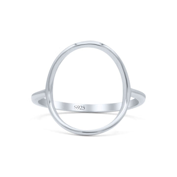Precious Oval Round Friendship Stylish Oxidized Fascinating Band Thumb Ring
